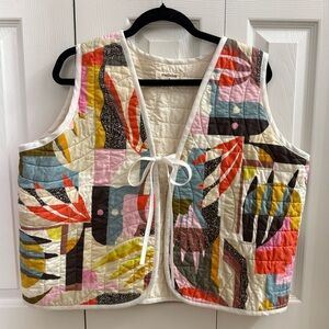Women’s Reclaim x Julu Collab Quilt Vest Tie Front Vest